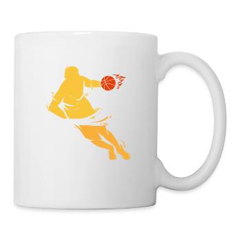 Joueur de basket-ball - Mug blanc - blanc - Droite