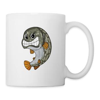 Hecht - Tasse - Weiß - Rechts
