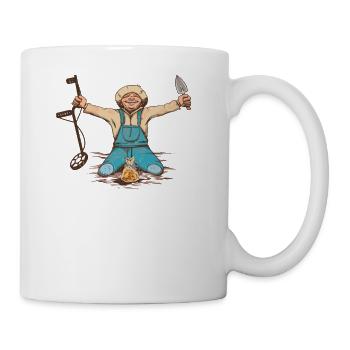 Drôle de sonde accessoires Détecteur de métaux - Mug blanc - blanc - Droite