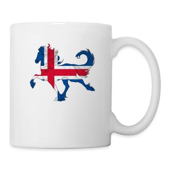 Icelandic horse horse pony riding gift - Mug - white - Right