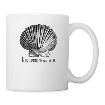 Jakobsmuschel Buen Camino De Santiago - Tasse - Weiß - Rechts
