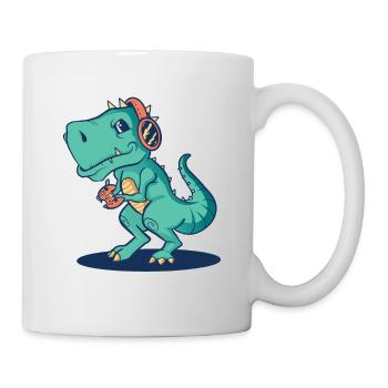 Dino Dinosaur T-rex Trex Tyrannosaurus Dinosaur - Mug - white - Right