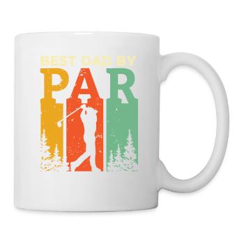 Best Dad By Par Golfing T Shirt Best Dad Golf Golf - Mug - white - Right
