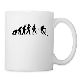 Skifahrer Evolution Skie - Tasse - Weiß - Rechts