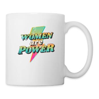 Women will rise - Frauenpower - Gleichberechtigung - Tasse - Weiß - Rechts