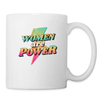 Women will rise - Frauenpower - Gleichberechtigung - Tasse - Weiß - Rechts