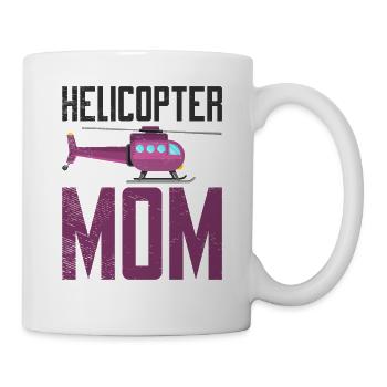 Helikopter Mama Kinder Mutter Eltern - Tasse - Weiß - Rechts