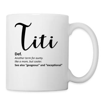 Lustige Tante Shirt Geschenk für Tante - Tasse - Weiß - Rechts