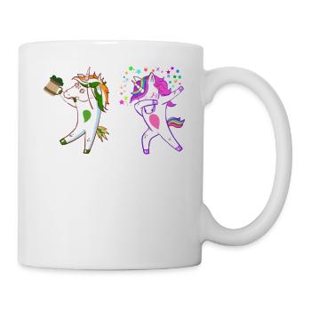 Funny Dabbing Aunt Unicorn - Mug - white - Right