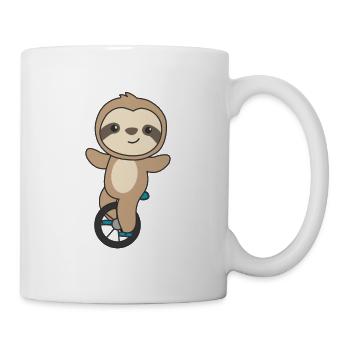 Monocycle paresseux Monocycle Paresseux - Mug blanc - blanc - Droite