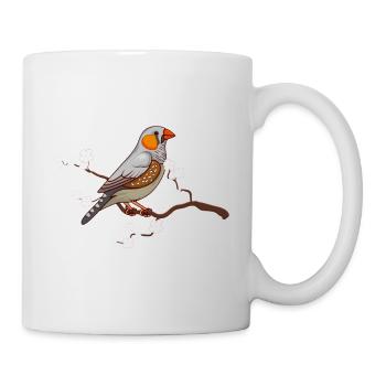Zebrafinch Zebra finches magnificent finches bird lovers - Mug - white - Right