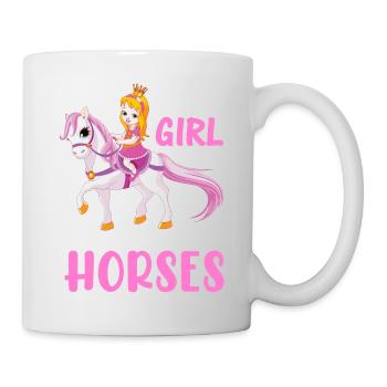 Pferd Pferdeliebhaberin, Pferde Horse. Love Horses - Tasse - Weiß - Rechts