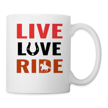 Amoureux du cheval, cheval horse. Love Horses - Mug blanc - blanc - Droite