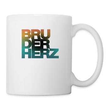 Bruderherz Bester Bruder der Welt Geschenkidee - Tasse - Weiß - Rechts