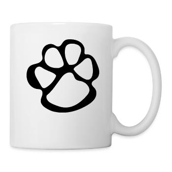 Paw prints dog paws paws dogs - Mug - white - Right
