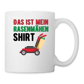 Rasenmähen - Tasse - Weiß - Rechts