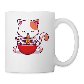 Ramen Katze Kawaii Anime Ramen - Tasse - Weiß - Rechts