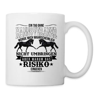 Pferd, Pferdezucht, Hannoveraner - Tasse - Weiß - Rechts