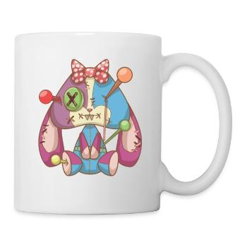 Pastel Goth Voodoo Doll Creepy Cute rabbit - Mug - white - Right