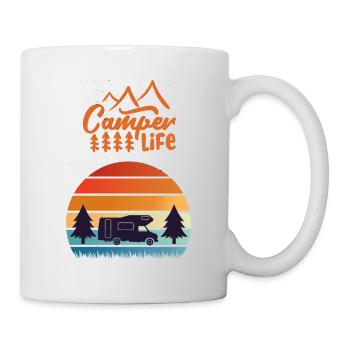 Camping-car Life Alcôve - Mug blanc - blanc - Droite