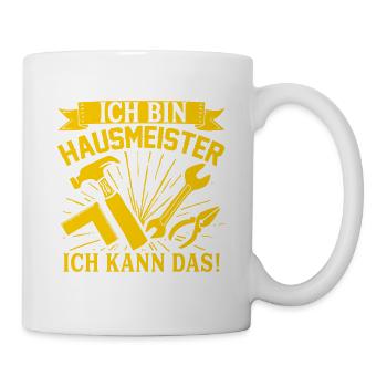 Ich Bin Hausmeister Ich Kann Das Witziges - Tasse - Weiß - Rechts