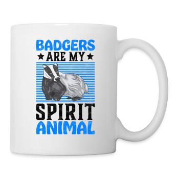 Miel de mon cadeau de blaireau animal préféré - Mug blanc - blanc - Droite
