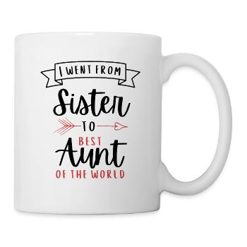 Sister Best Aunt of the World Family Carriage - Mug - white - Right