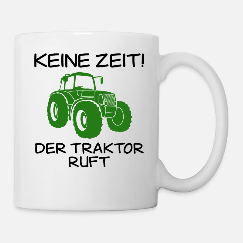 Trecker Spruch Traktor Landwirtschaft Geschenk - Tasse - Weiß