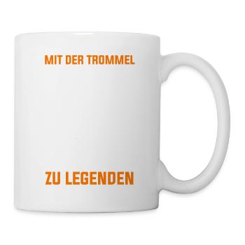 Trommel Trommler Drummer Marschtrommel - Tasse - Weiß - Rechts