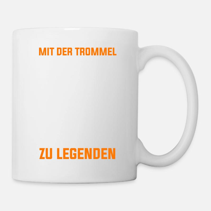 Trommel Trommler Drummer Marschtrommel - Tasse - Weiß