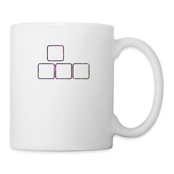 WASD Gaming Gamer PC Clavier Jeu DE JEU WASD - Mug blanc - blanc - Droite