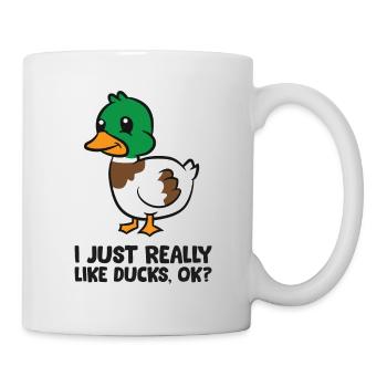 I Just Really Like Ducks - Mug - white - Right