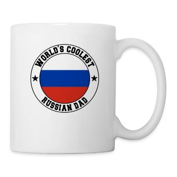 Worlds coolest russian dad - Mug - white - Right