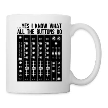 I know which keys Sound Engineer Audio Music - Mug - white - Right