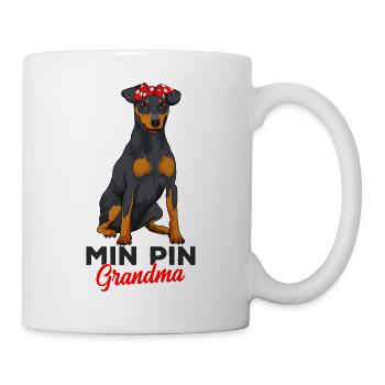 Zwergpinscher - Tasse - Weiß - Rechts