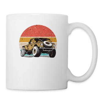 Retro Geländefahrzeug OFF Road - Tasse - Weiß - Rechts