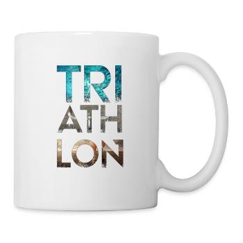 Triathlon Triathlon Natation Vélo Course - Mug blanc - blanc - Droite