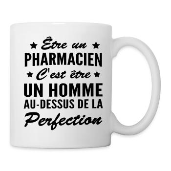 un pharmacien est au dessus de la perfection - Mug blanc - blanc - Droite