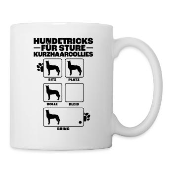 Kurzhaarcollie Hundetricks Collie Besitzer - Tasse - Weiß - Rechts