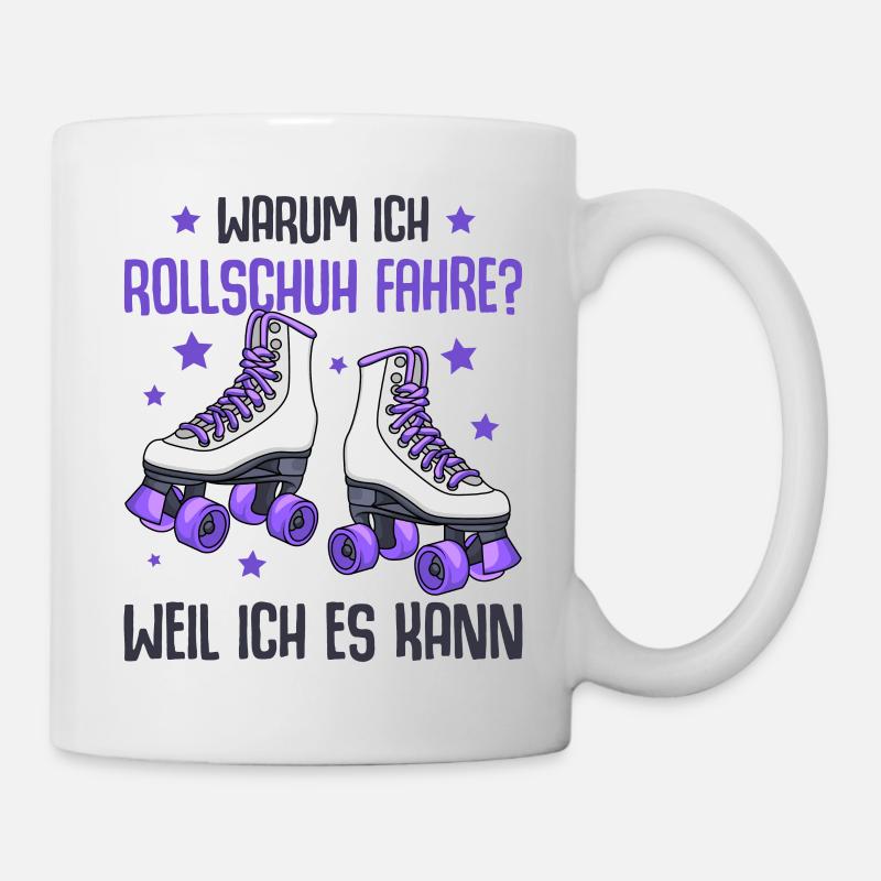 Rollschuhe - Tasse - Weiß