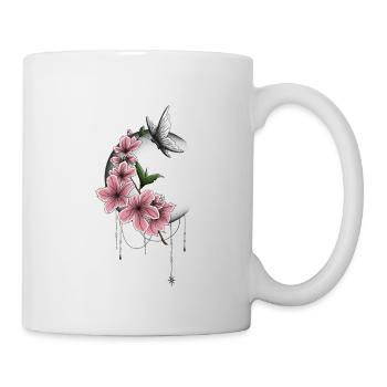 Cherry blossoms in the moonlight - Mug - white - Right