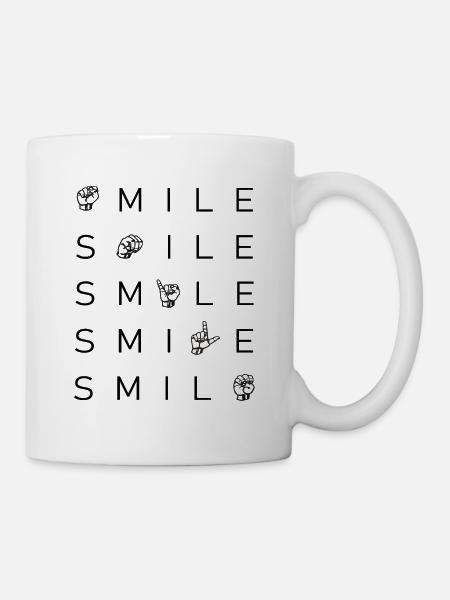 smile - DGS Streetwear - Tasse - Weiß