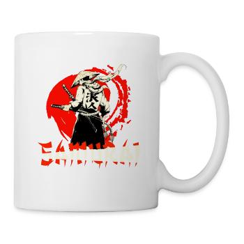 Samurai martial artists Japan - Mug - white - Right