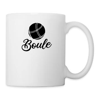 Boule und Pétanque Spieler - Tasse - Weiß - Rechts