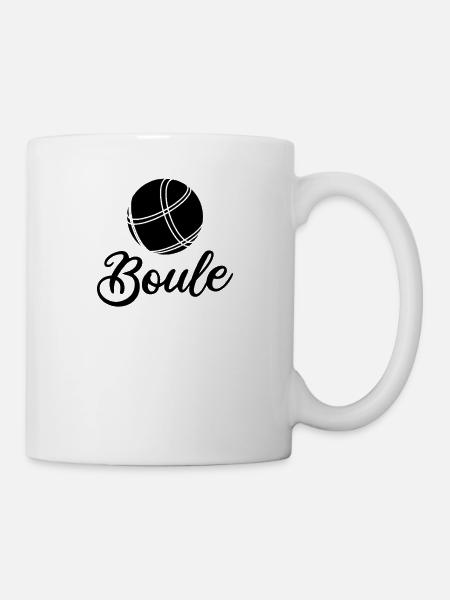 Boule und Pétanque Spieler - Tasse - Weiß
