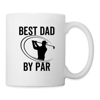 Best Dad By Par - Tasse - Weiß - Rechts