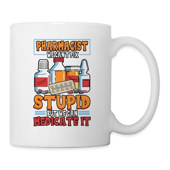 Pharmacist Pharmaceutical Medicine Funny Profession - Mug - white - Right