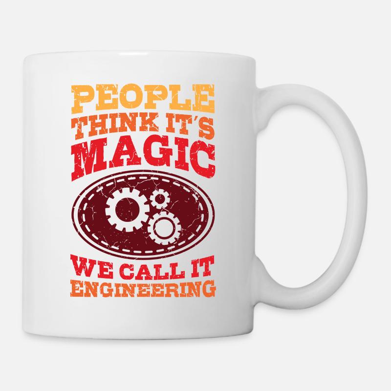 Ingenieur Magic Ingenieur Spruch Studium Abschluss - Tasse - Weiß