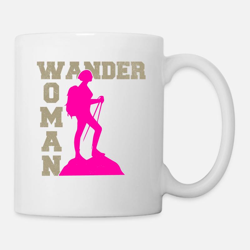 Ich bin eine Wander Woman - Tasse - Weiß