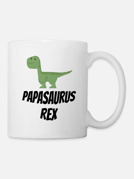 Papasaurus Rex - Tasse - Weiß